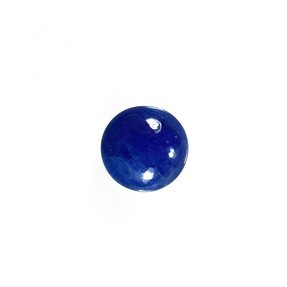 BLUE SAPPHIRE PLAIN LENTIL ROUND (BLUE)(OPAQUE)(SI) 6.00X6.00 MM 1.09 CTS