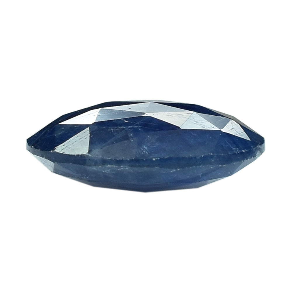 BLUE SAPPHIRE ROSE CUT BRIOLETTE OVAL 14X12MM 8.21 Cts.