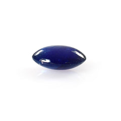 BLUE SAPPHIRE PLAIN LENTIL OVAL (DARK)(OPAQUE)(CLEAN) 8.00X6.00 MM 1.55 CTS