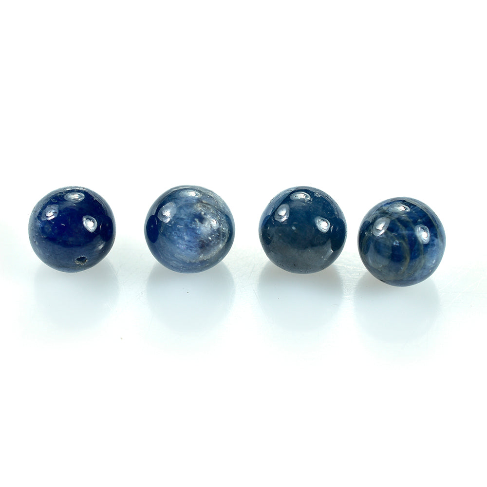 BLUE SAPPHIRE PLAIN BALLS (FULL DRILL) 8.50MM 6.13 Cts.