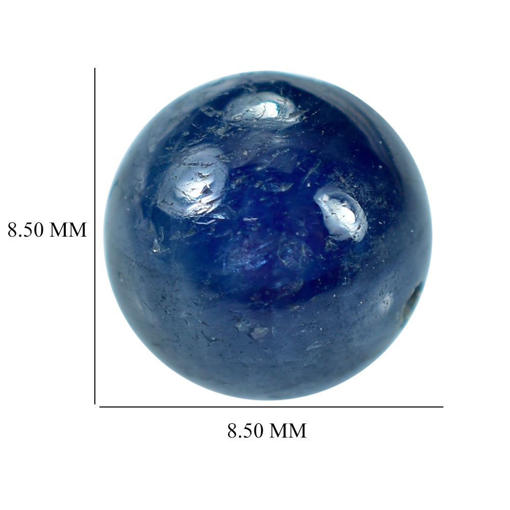 BLUE SAPPHIRE PLAIN BALLS (FULL DRILL) 8.50MM 6.13 Cts.