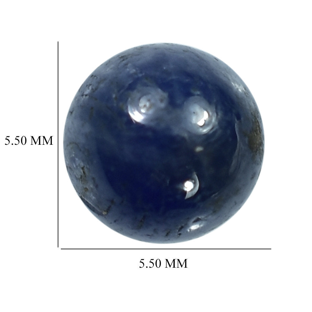 BLUE SAPPHIRE PLAIN BALLS 5.50MM 1.77 Cts.