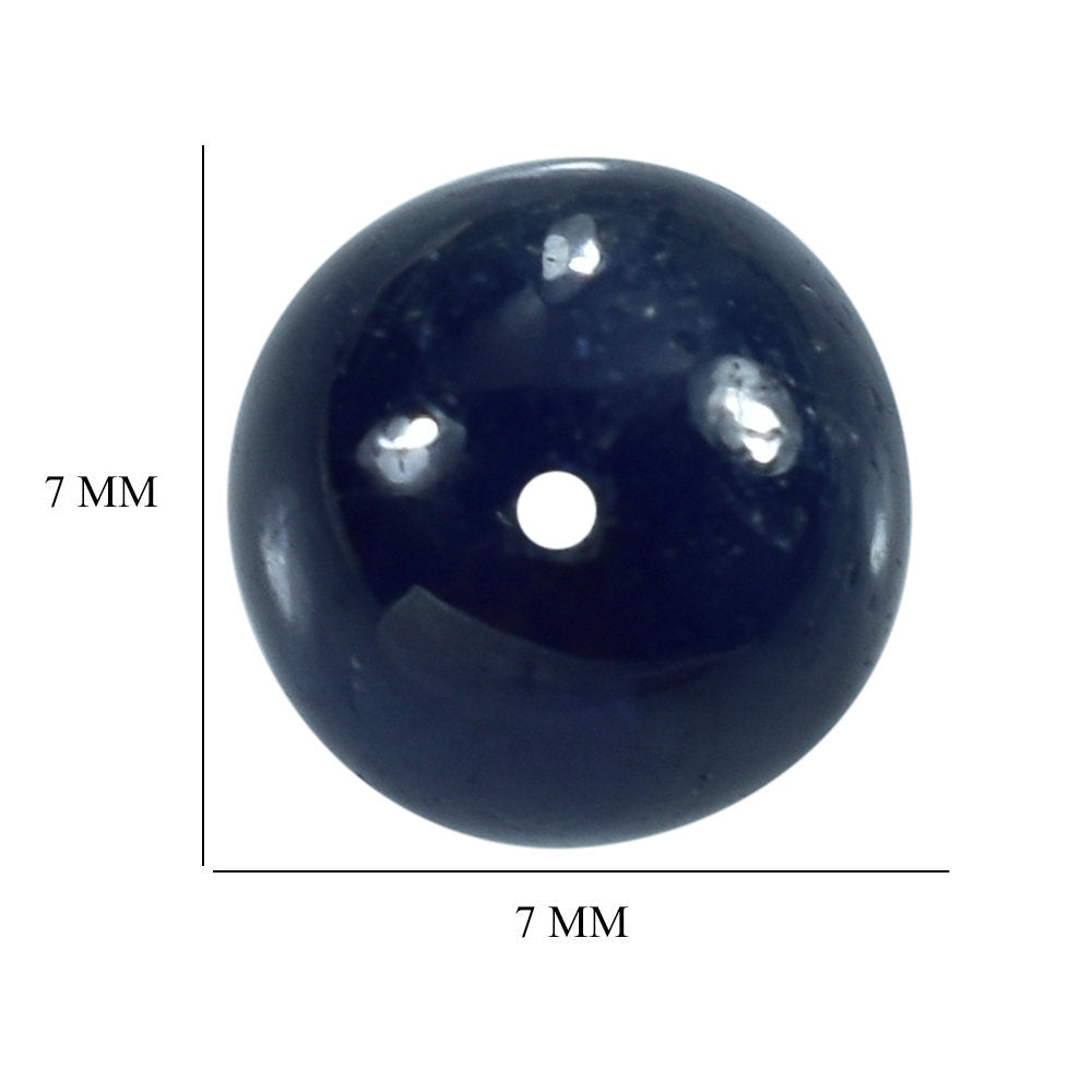 BLUE SAPPHIRE PLAIN BALLS (FULL DRILL) 7MM 3.78 Cts.