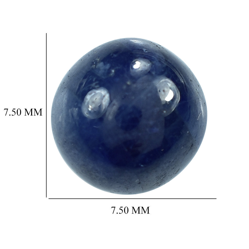 BLUE SAPPHIRE PLAIN BALLS 7.50MM 4.67 Cts.