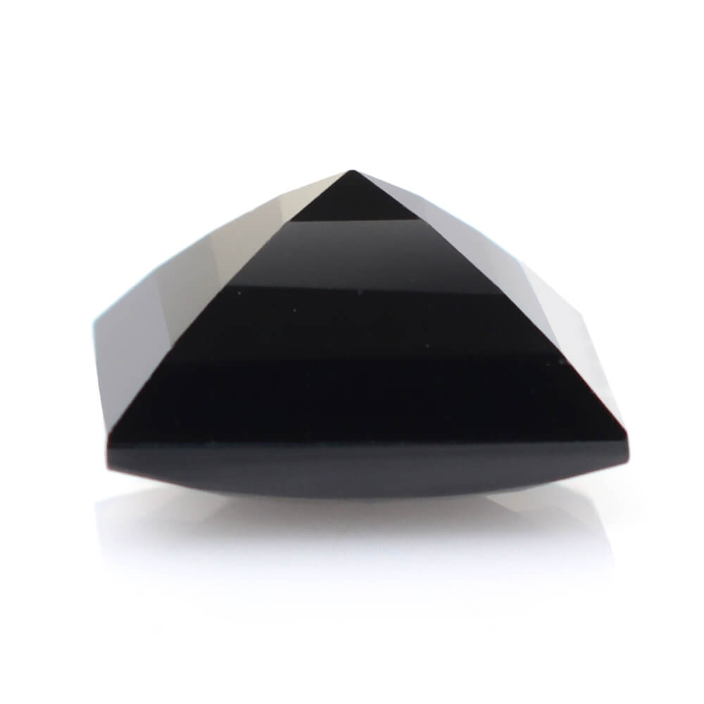 BLACK SPINEL CHECKER CUT SQUARE (1ST) 12MM 10.53 Cts.
