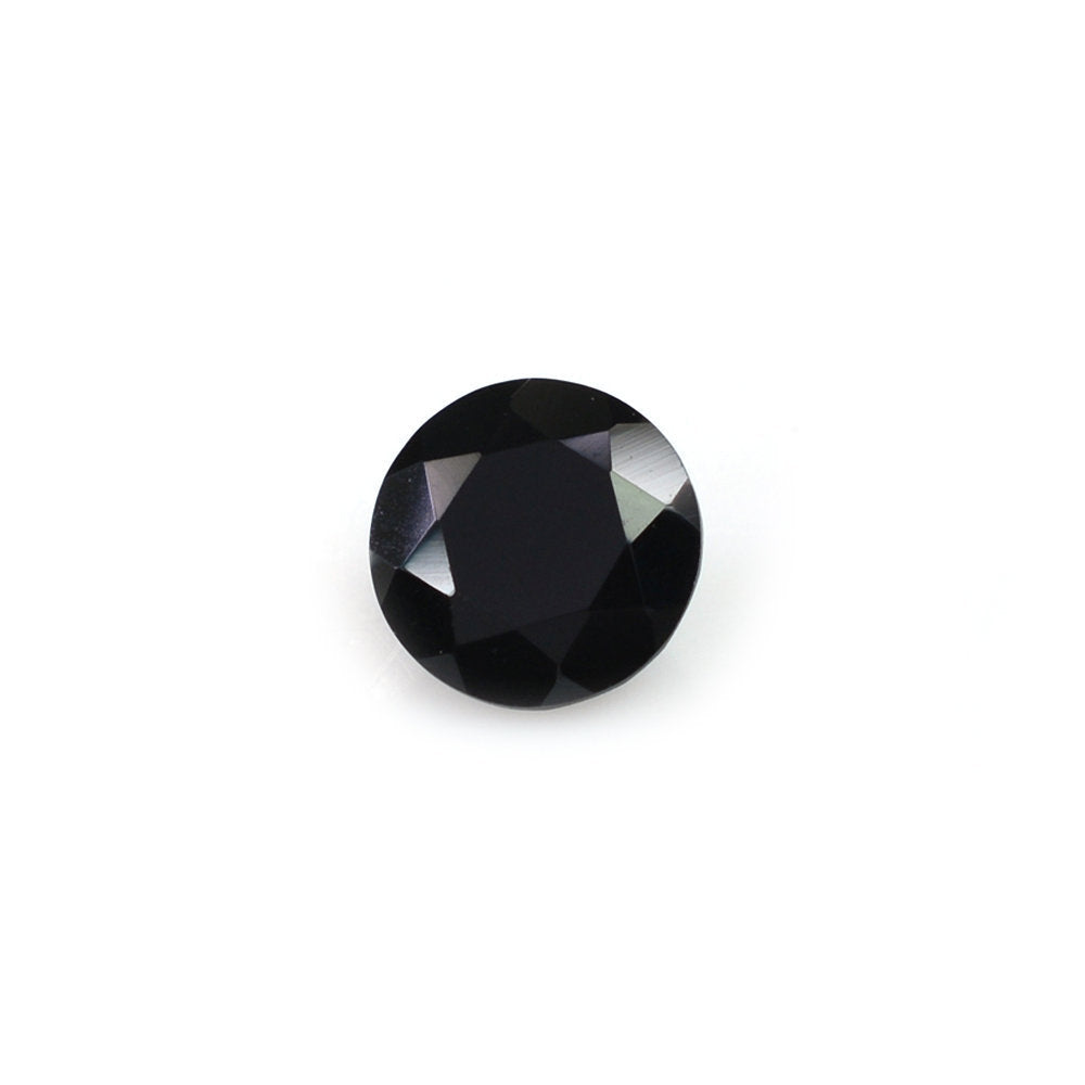 BLACK SPINEL CUT ROUND 6MM 1.02 Cts.