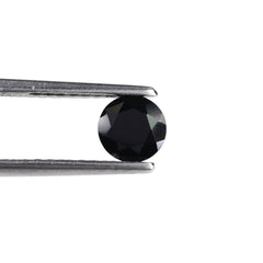 BLACK SPINEL CUT ROUND 6MM 1.02 Cts.