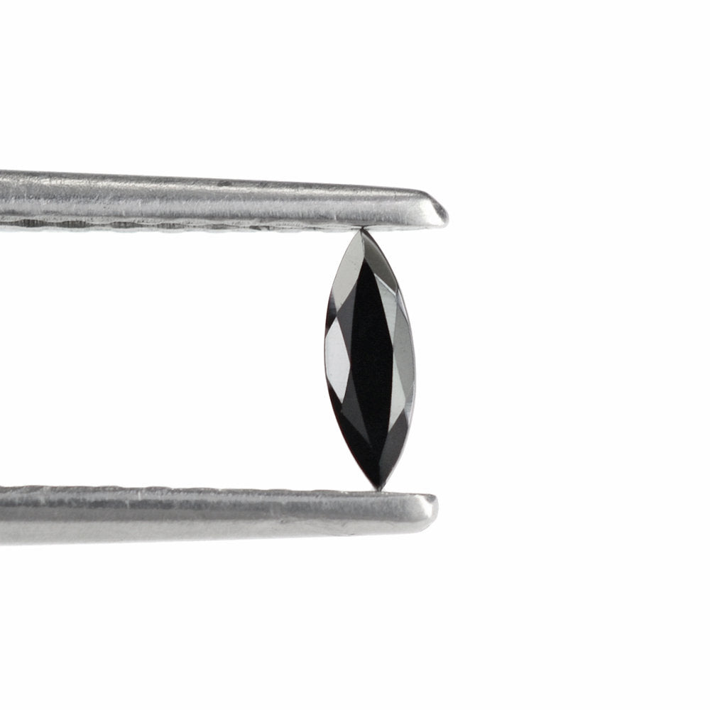 BLACK SPINEL CUT MARQUISE 6X2MM 0.14 Cts.