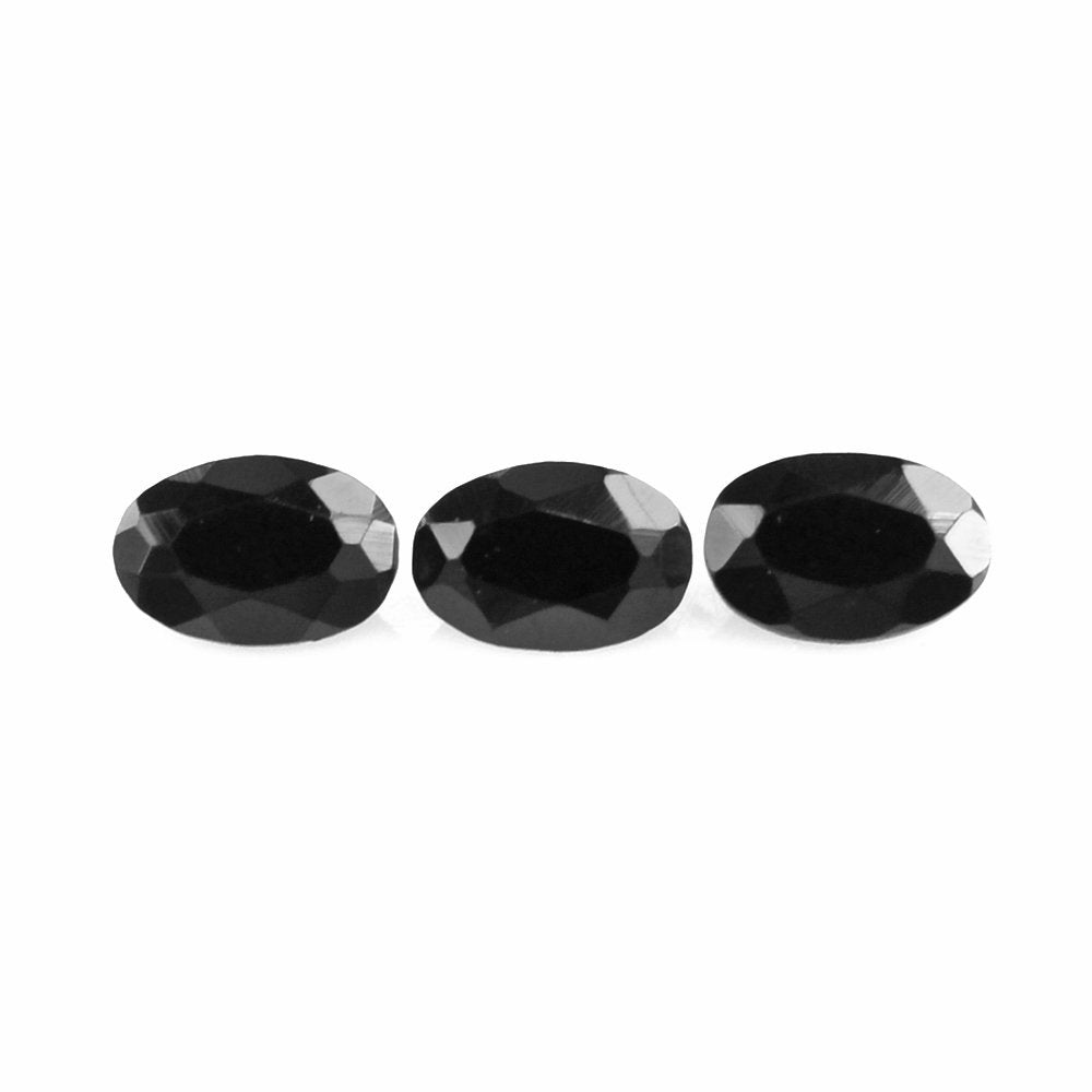 BLACK SPINEL CUT OVAL 3X2MM 0.06 Cts.