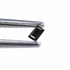 BLACK SPINEL STEP CUT BAGUETTE 3X2MM 0.09 Cts.