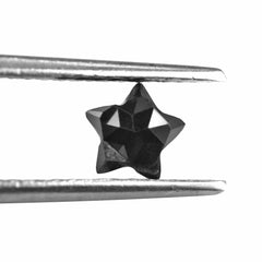 BLACK SPINEL CUT STAR SHAPE 6.20X5.90MM 0.88 Cts.