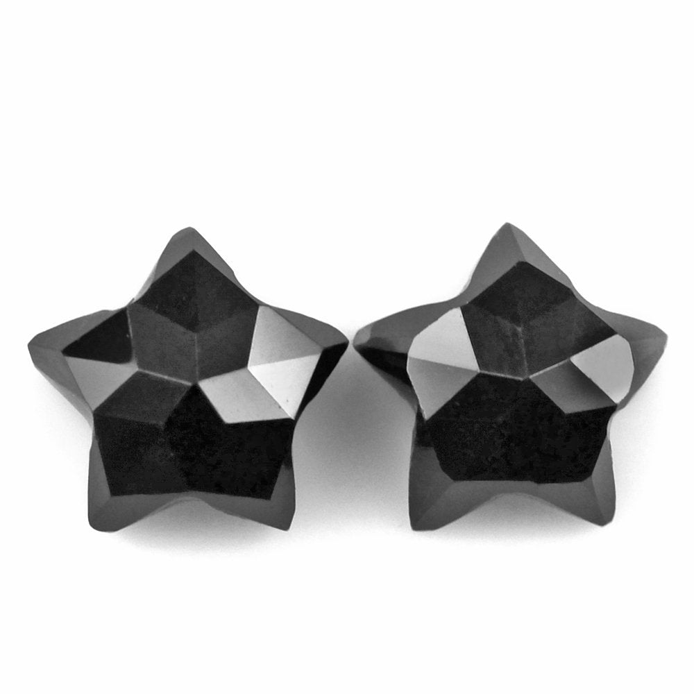 BLACK SPINEL CUT STAR SHAPE 6.20X5.90MM 0.88 Cts.
