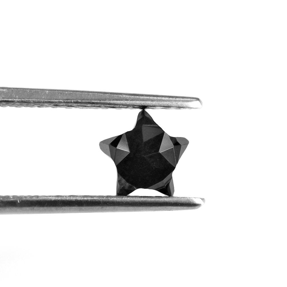 BLACK SPINEL CUT STAR SHAPE 6.90X6.60MM 1.45 Cts.