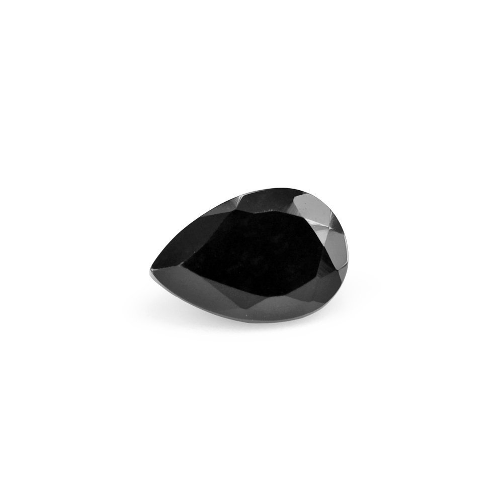 BLACK SPINEL CUT PEAR 6X4MM 0.48 Cts.