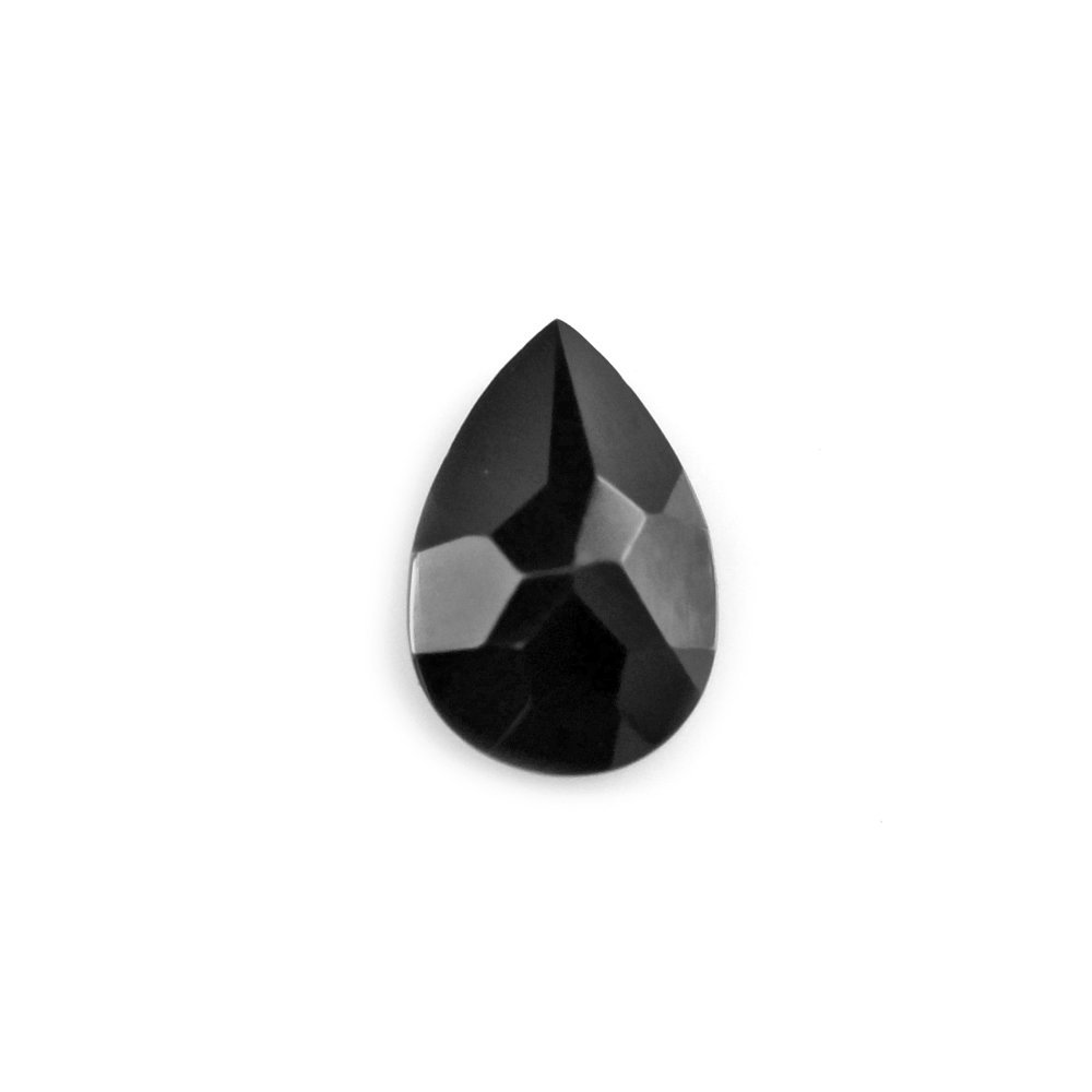 BLACK SPINEL CUT PEAR 6X4MM 0.48 Cts.