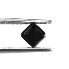 BLACK SPINEL LENTIL CUSHION 5MM 1.23 Cts.