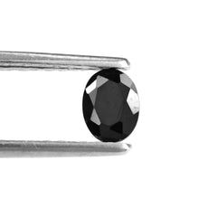 BLACK SPINEL CUT OVAL 5.80X4.50MM 0.85 Cts.