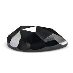 BLACK SPINEL ROSE CUT PEAR CAB 14X10MM 5.64 Cts.