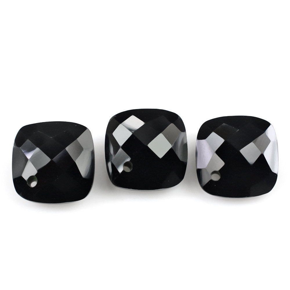 BLACK SPINEL BRIOLETTE CUSHION (FULL DRILL) 2nd 10MM 3.50 Cts.