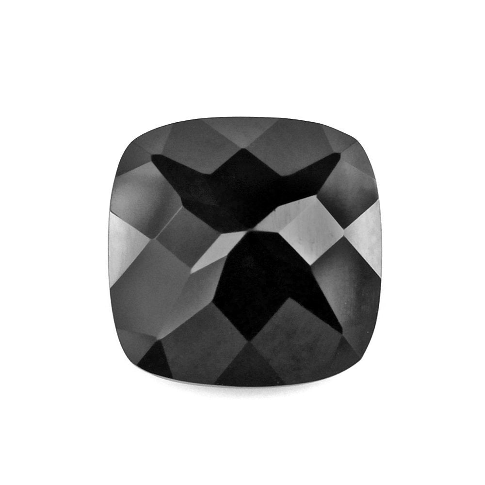 BLACK SPINEL CUT CUSHION 10MM 5.35 Cts.