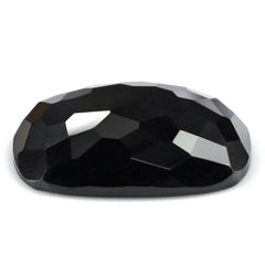 BLACK SPINEL IRREGULAR FACETED CUSHION CAB 16MM 11.91 Cts.