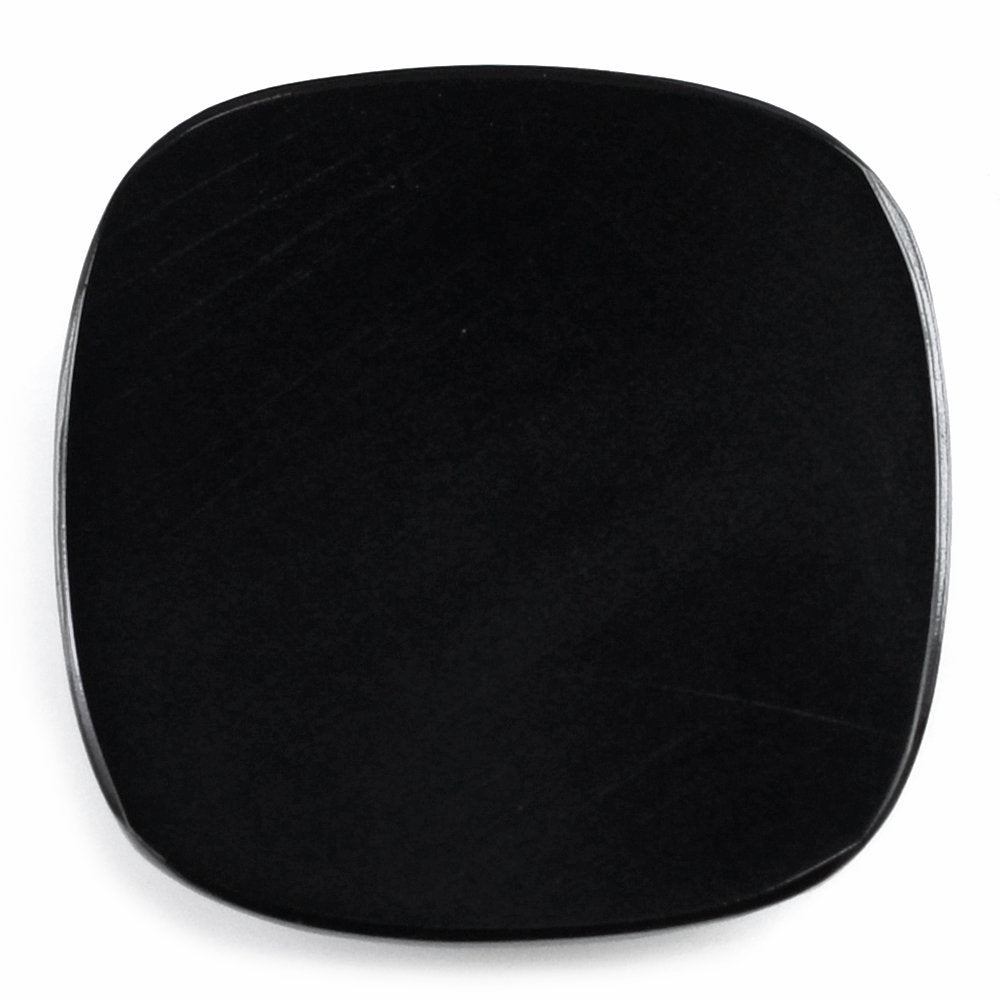 BLACK SPINEL IRREGULAR FACETED CUSHION CAB 16MM 11.91 Cts.