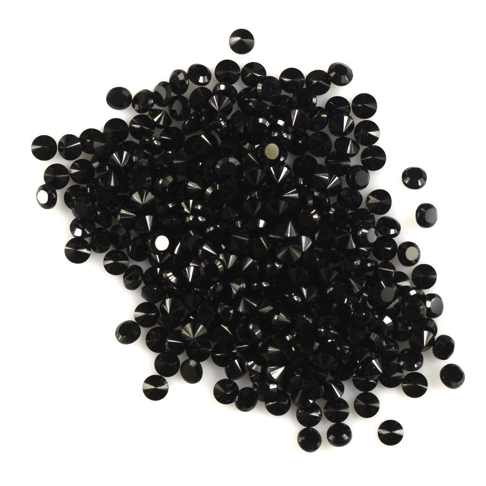BLACK SPINEL CUT ROUND 1.40MM 0.02 Cts.