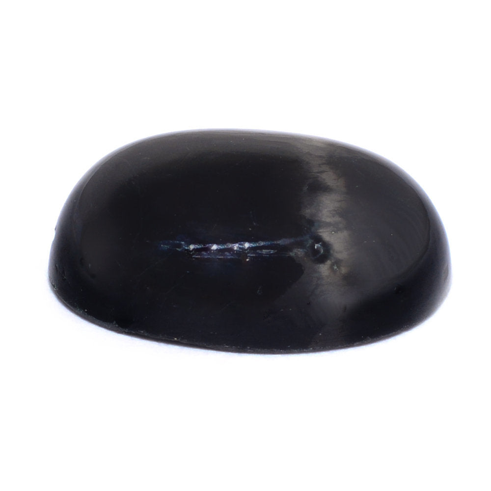 BLACK STAR DIOPSIDE OVAL CAB (FROSTED BOTTOM) 14X10MM 7.31 Cts.