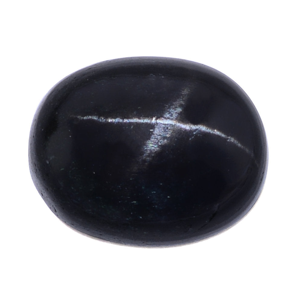 BLACK STAR DIOPSIDE OVAL CAB (FROSTED BOTTOM) 11X9MM 4.24 Cts.