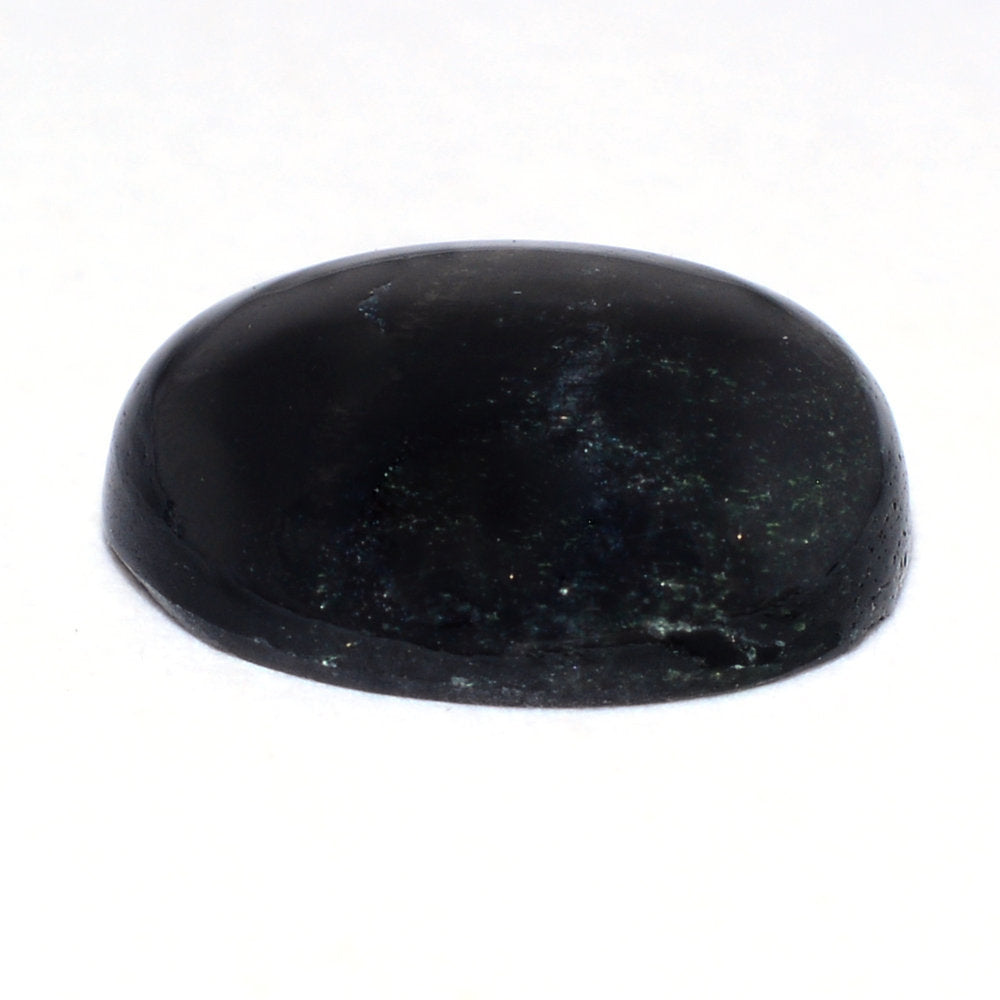 BLACK STAR DIOPSIDE OVAL CAB (FROSTED BOTTOM) 11X9MM 4.24 Cts.