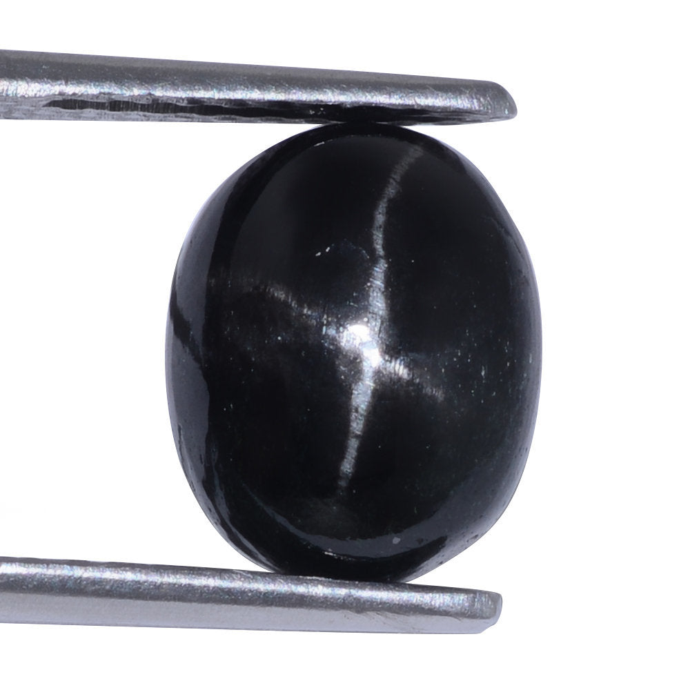 BLACK STAR DIOPSIDE OVAL CAB (FROSTED BOTTOM) 11X9MM 4.24 Cts.