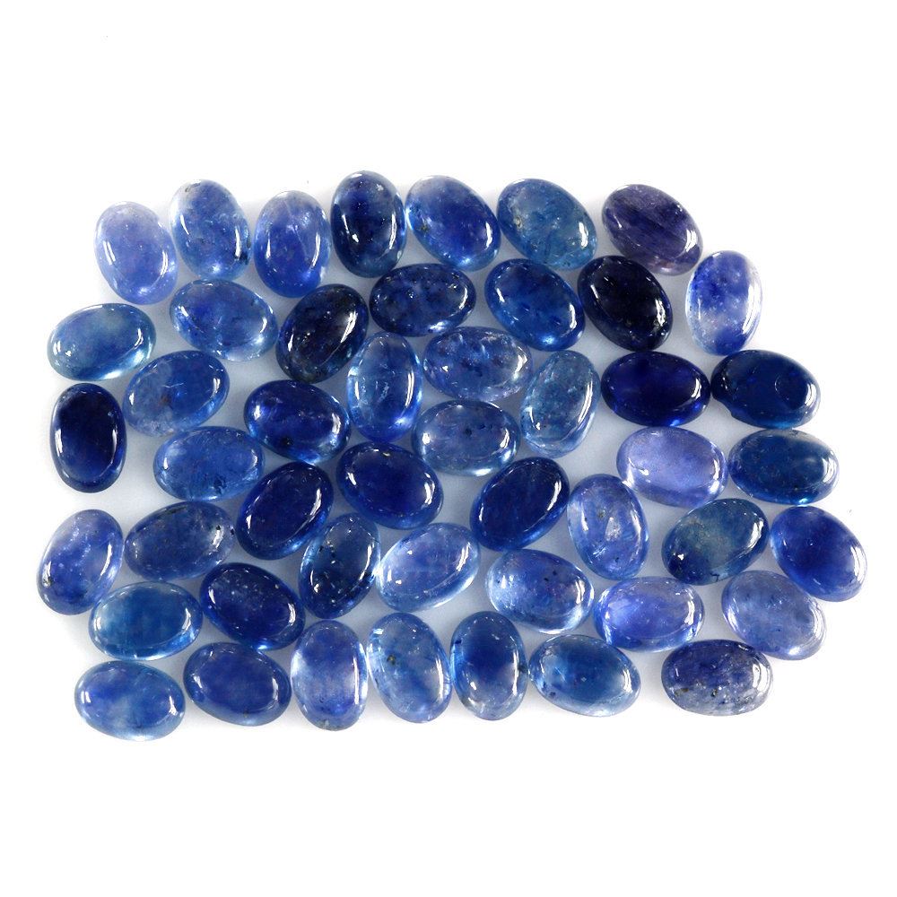 GLASSFILLED BLUE SAPPHIRE OVAL CAB 6X4MM 0.64 Cts.