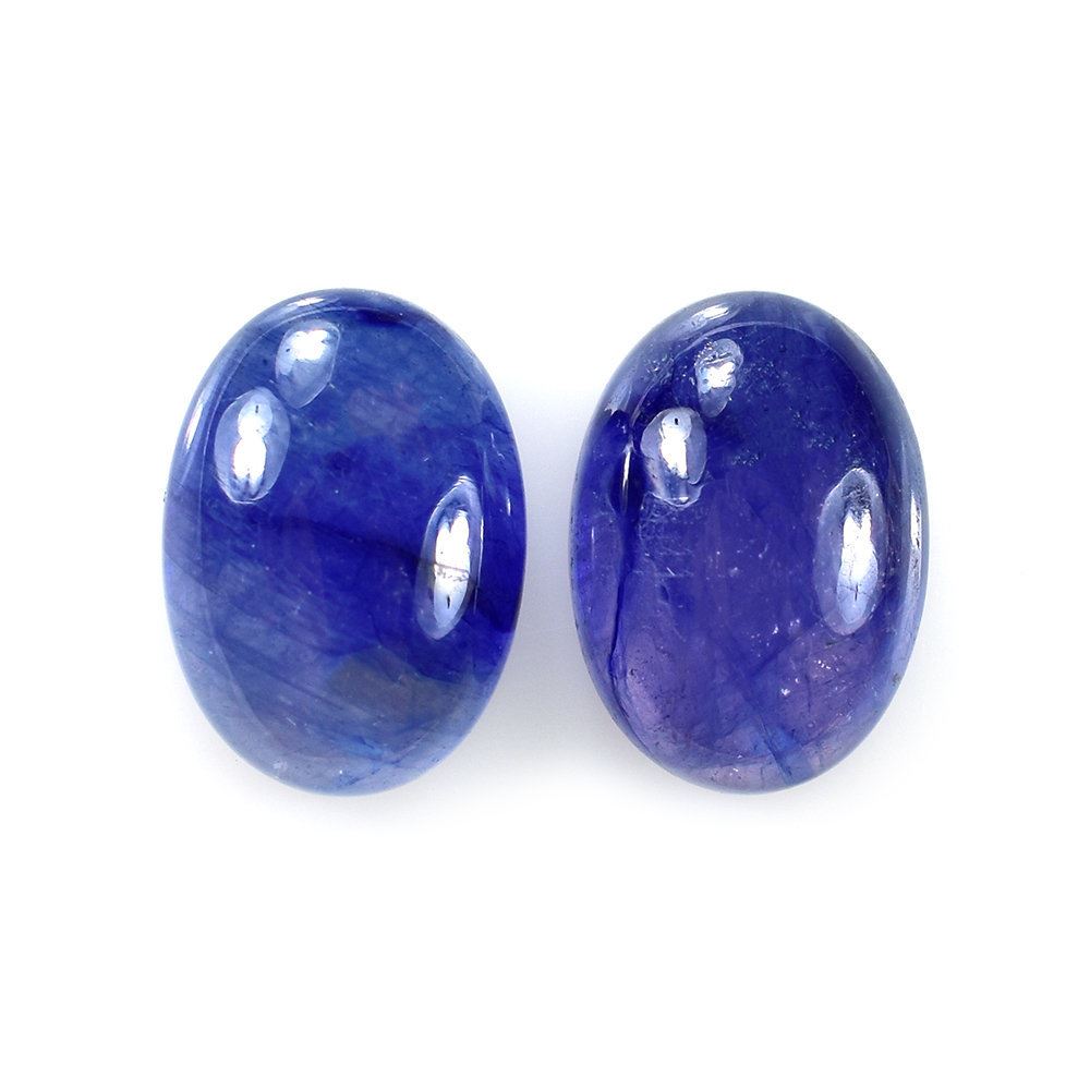 GLASSFILLED BLUE SAPPHIRE PLAIN OVAL CAB (DARK) 14X10MM 8.60 Cts.