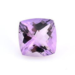 BRAZIL AMETHYST CHECKER CUT CUSHION 15 MM 12.14 Cts.