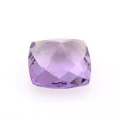 BRAZIL AMETHYST CHECKER CUT CUSHION 15 MM 12.14 Cts.