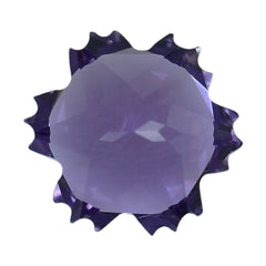 BRAZIL AMETHYST CUT SNOWFLAKE SHAPE (DARK) 6MM (THICKNESS :-4.50MM) 0.87 Cts.
