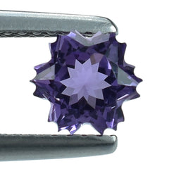 BRAZIL AMETHYST CUT SNOWFLAKE SHAPE (DARK) 6MM (THICKNESS :-4.50MM) 0.87 Cts.