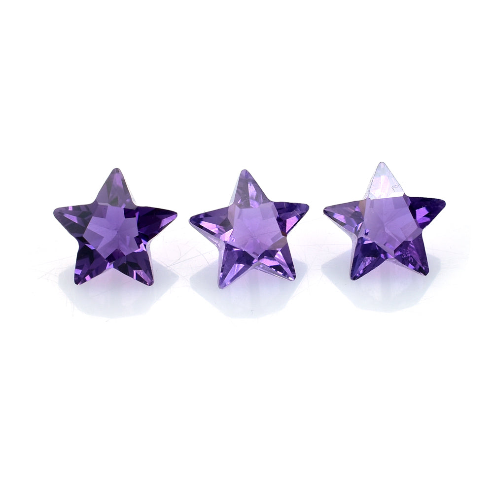 BRAZIL AMETHYST CUT STAR (DARK) (THICKNESS:-5.20-5.60MM) 8MM 1.47 Cts.