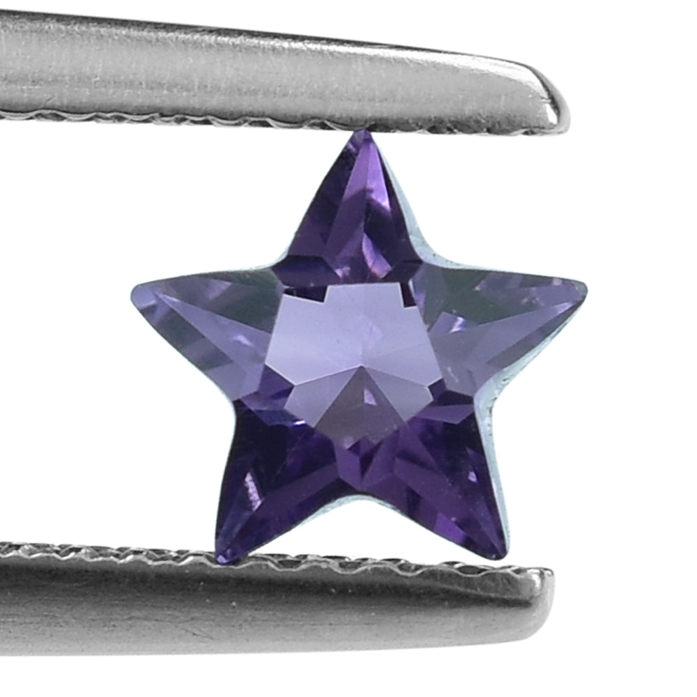 BRAZIL AMETHYST CUT STAR (DARK) 6MM (THICKNESS :-3.90-4.30MM) 0.63 Cts.