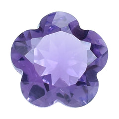 BRAZIL AMETHYST CUT FLOWER 5 LEAF (DARK) 6MM (THICKNESS :-3.60-4.00MM) 0.78 Cts.
