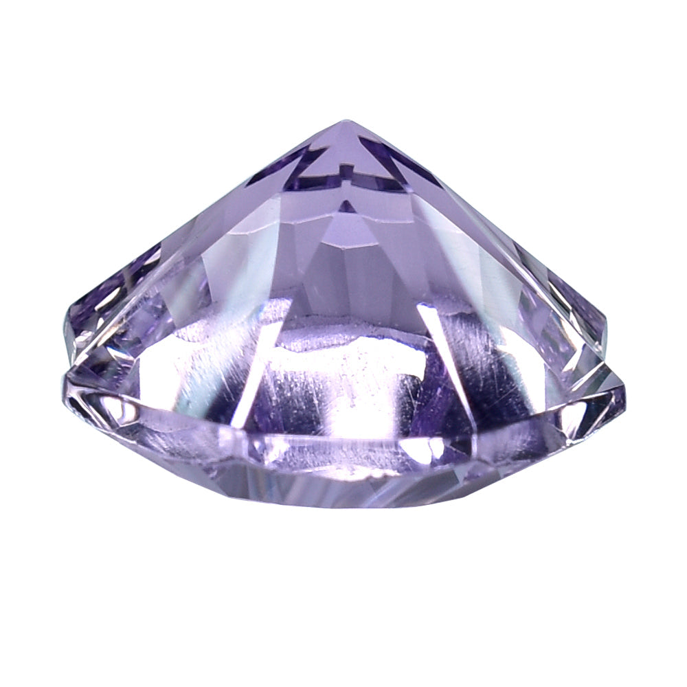 BRAZIL AMETHYST CONCAVE NINETY CUT ROUND (DES#83) 15MM 11.10 Cts.