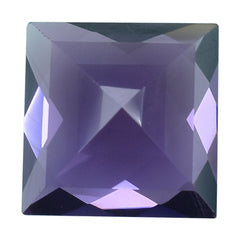 BRAZIL AMETHYST CHECKER CUT SQUARE (DARK) 12MM 7.55 Cts.