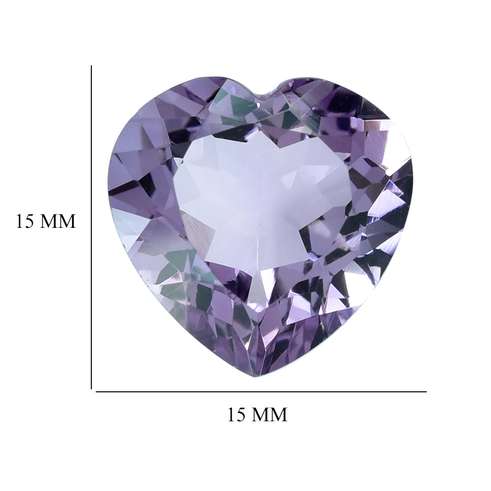 BRAZIL AMETHYST CUT HEART 15MM 9.50 Cts.