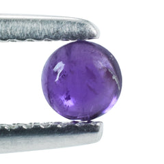 BRAZIL AMETHYST PLAIN ROUND CAB (HI) 4.00X4.00 MM 0.31 Cts.