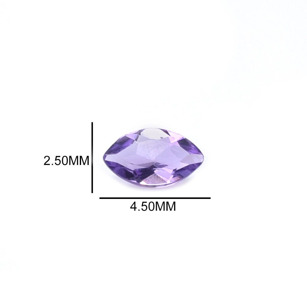 AMETHYST BRAZIL CUT MARQUISE (MEDIUM/CLEAN) 4.50X2.50MM 0.02 Cts.