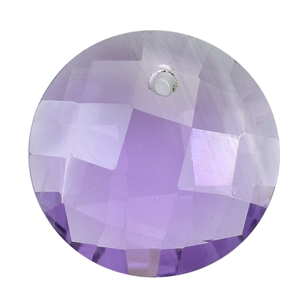 BRAZIL AMETHYST CHECKER CUT CUSHION BRIOLETTE 6.00X6.00 MM 0.86 Cts.