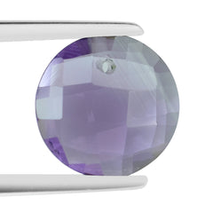 BRAZIL AMETHYST CHECKER CUT CUSHION BRIOLETTE 6.00X6.00 MM 0.86 Cts.