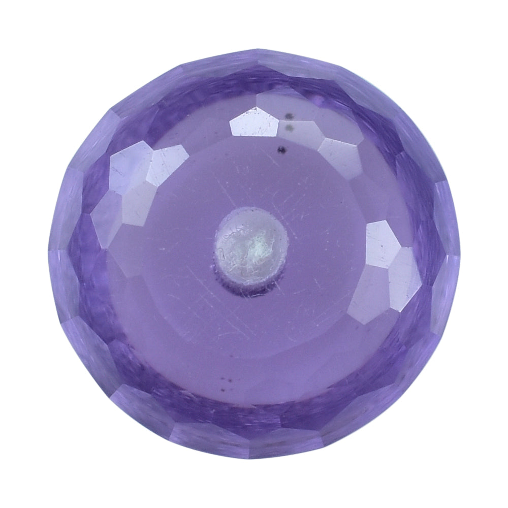 BRAZIL AMETHYST CUT ROUNDEL (LITE) (FULL DRILL) 7.50X7.50 MM 1.40 Cts.