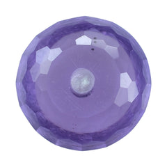 BRAZIL AMETHYST CUT ROUNDEL (LITE) (FULL DRILL) 7.50X7.50 MM 1.40 Cts.