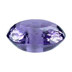 BRAZIL AMETHYST CUT ROUNDEL (LITE) (FULL DRILL) 7.50X7.50 MM 1.40 Cts.